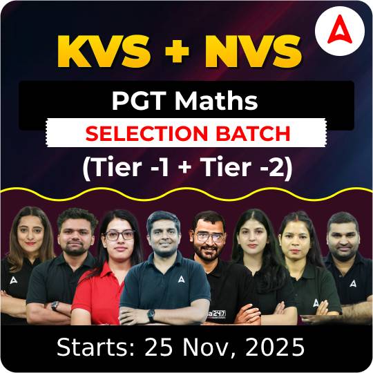 KVS + NVS | Selection Batch | Maths PGT (Tier -1 + Tier -2) 2025-26 | Online Live Classes by Adda247