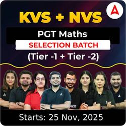 KVS + NVS | Selection Batch | Maths PGT (Tier -1 + Tier -2) 2025-26 | Online Live Classes by Adda247