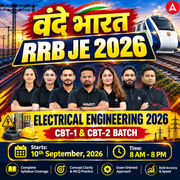 वंदे भारत : RRB JE Electrical Engineering 2026 | CBT-1 CBT-2 Batch Live + eBooks + Test Series | Hinglish Online Live Classes By Adda247