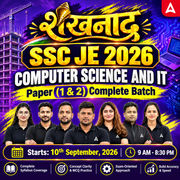 शंखनाद : SSC JE Computer Science 2026 | Foundation Batch Live +eBooks + Test Series | Hinglish Online Live Classes By Adda247