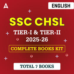 SSC CHSL Tier I + II 2025-26 Complete Books Kit (English Printed Edition) By Adda247