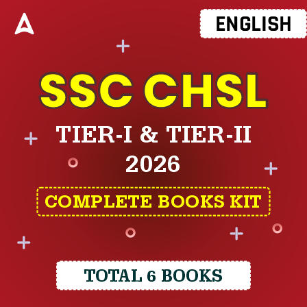 SSC CHSL Tier I + II 2026 Complete Books Kit (English Printed Edition) By Adda247