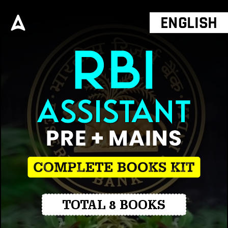 RBI Assistant Pre + Mains  | Complete Books Kit(English printed Edition) by Adda247