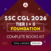 SSC CGL Tier I + II Foundation 2026 Complete Kit (English Printed Edition) By Adda247