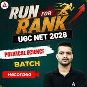RUN FOR RANK I UGC NET 2026 POLITICAL SCIENCE BATCH | RECORDED CLASSES BY ADDA 247