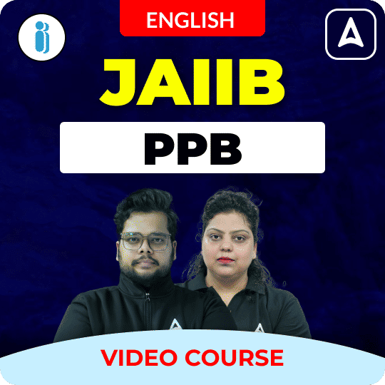 PPB| JAIIB | English | Video Course by Adda247