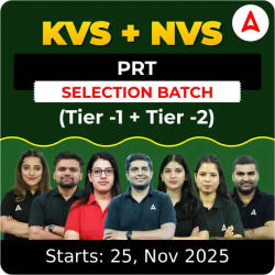 KVS + NVS | Selection Batch | PRT (Tier -1 +  Tier -2) 2025-26 | Online Live Classes by Adda247