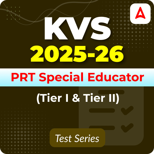 KVS PRT Special Educator (Tier I & II) Mock Test 2025