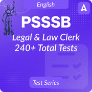 PSSSB Legal & Law Clerk Test Series 2024-25 by Adda247