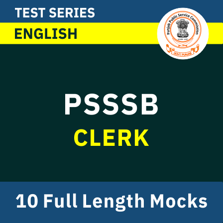 PSSSB Clerk Mock Test 2026