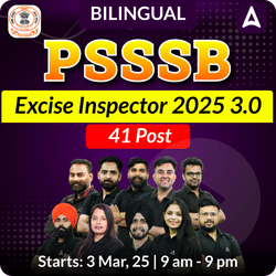 PSSSB excise inspector 2025  (3.0) Live Batch | 41 Post | Bilingual | Online Live Classes by Adda 247