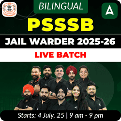PSSSB Jail Warder 2025-26 Live Batch | Bilingual | Online Live Classes by Adda 247