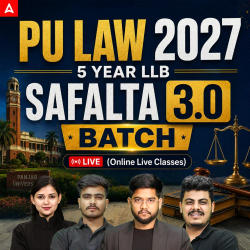 PU LAW 2027 (5 Year LLB) SAFALTA 3.0 BATCH | Online Live Classes By Adda247
