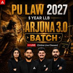 PU LAW 2027 (5 Year LLB) ARJUNA 3.0 BATCH | Online Live Classes By Adda247