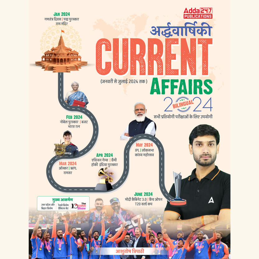 Half Yearly Current Affairs 2024 -अर्धवार्षिकी करेंट अफेयर्स (Bilingual E-Book) by Adda247