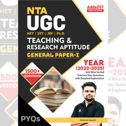 UGC NET Paper-I Unit Wise sorted PYQ Book with Detailed Explanation 2022-25 | 1500 + MCQs(English Printed Edition) by Adda247