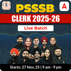 PSSSB Clerk 2025-26 Live Batch | Bilingual | Online Live Classes by Adda 247