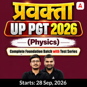 प्रवक्ता  | UP PGT 2026 | Physics Complete Foundation Batch With Test Series | Online Live Classes by Adda247