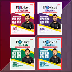 Pocket English for Spoken English & All Competitive Exams | Set of 4 Books (English & Bengali Printed Edition) by Adda247