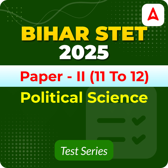 Bihar STET Paper II Political Science Mock Test 2025