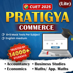 CUET UG 2025 Pratigya Lite Commerce Mock Test Series (Acc, BST, Eco, and Math/Applied Math) | Online Test Series By Adda247