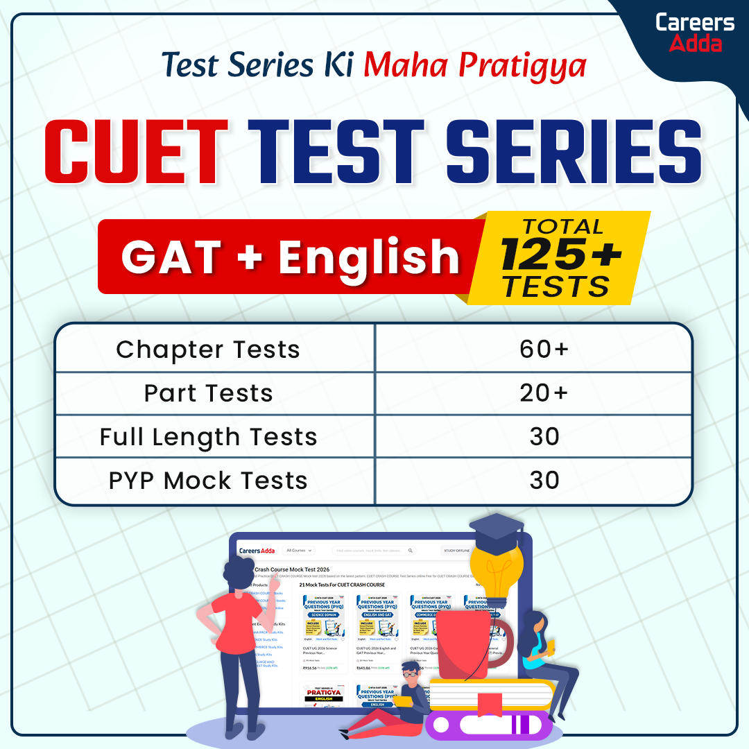 CUET UG 2026 English and GAT Pratigya Mock Test Series/Online Test Series by Careers Adda