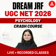 DREAM JRF | UGC NET 2026 PSYCHOLOGY CRASH COURSE | LIVE + RECORDED CLASSES BY ADDA247