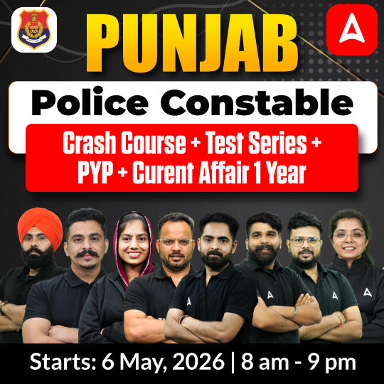 Punjab Police Constable crash course + test series + PYP + Current Affair 1 year  | Bilingual | Online Live Classes by Adda 247