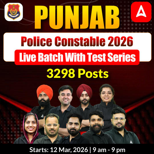 Punjab Police Constable 2026 Live Batch with Test Series | 3298 Posts | Bilingual | Online Live Classes by Adda 247