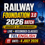 Railway Foundation 3.O Batch 2026 | For Group-D, NTPC, JE & ALP | Live+Recorded Batch | Online Classes By Adda247