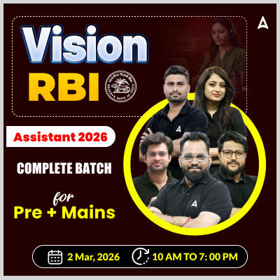 Vision RBI Assistant 2026 Complete Batch for Pre + Mains | Online Live Classes by Adda 247