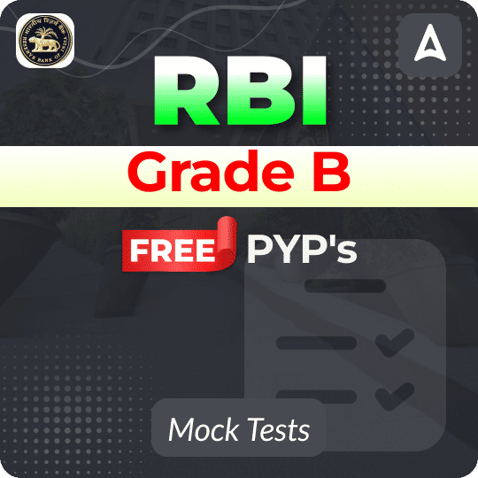 RBI Grade B Free PYP Mock Tests
