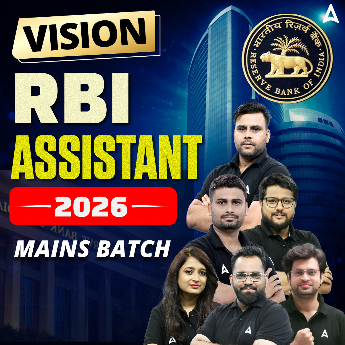 Vision RBI Assistant 2026 Mains Batch | Online Live Classes by Adda 247