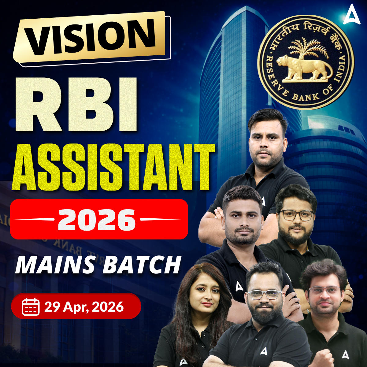 Vision RBI Assistant 2026 Mains Batch | Online Live Classes by Adda 247
