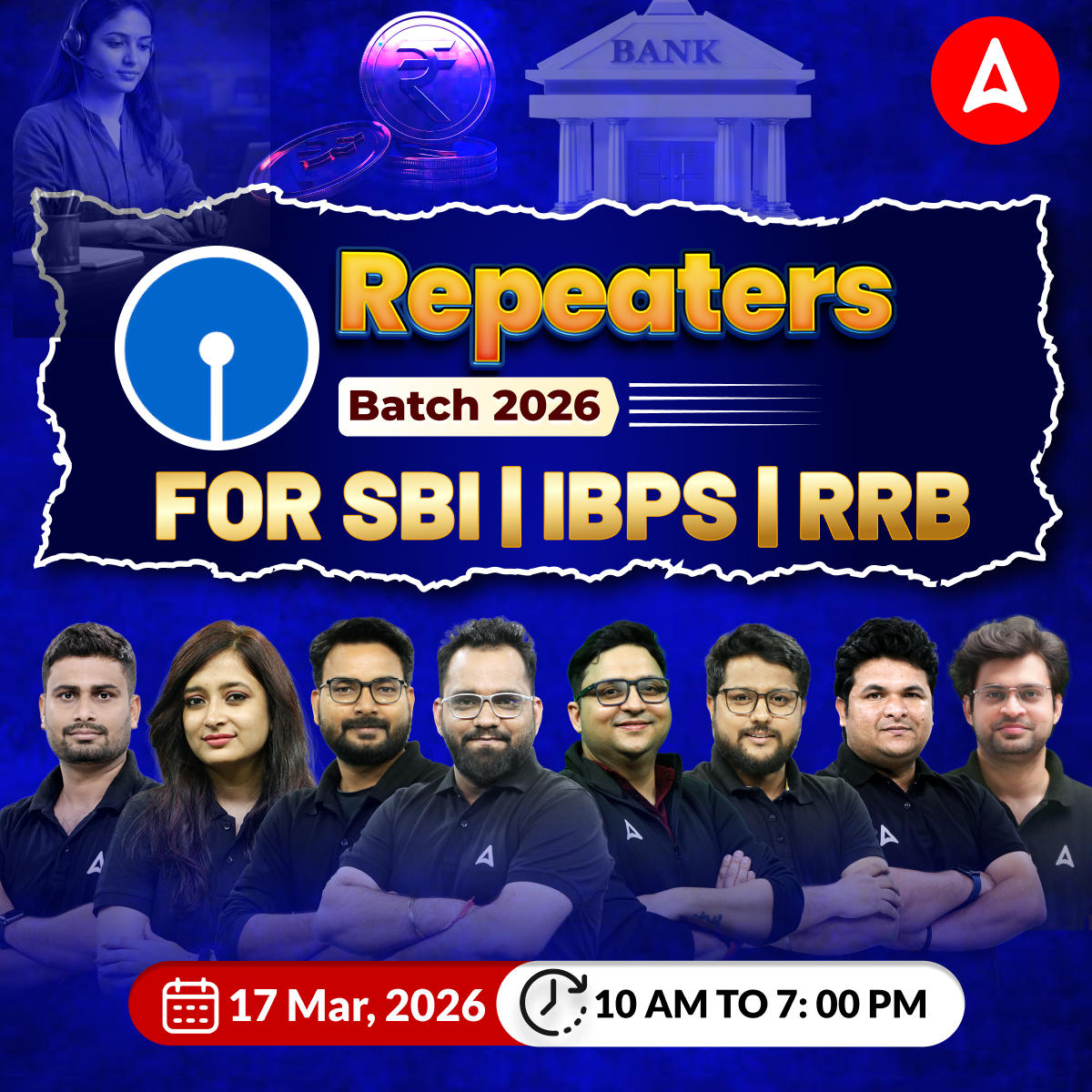 Repeaters Batch 2026 for SBI | IBPS | RRB | Online Live Classes by Adda 247