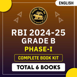 RBI Grade B Phase-I 2024-25 Complete Books Kit (English Printed Edition) by Adda247