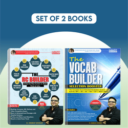 Combo Of The RC Builder A Step-by-Step Guide & Vocab Builder Selection Booster Books (English Printed Edition )By Adda247