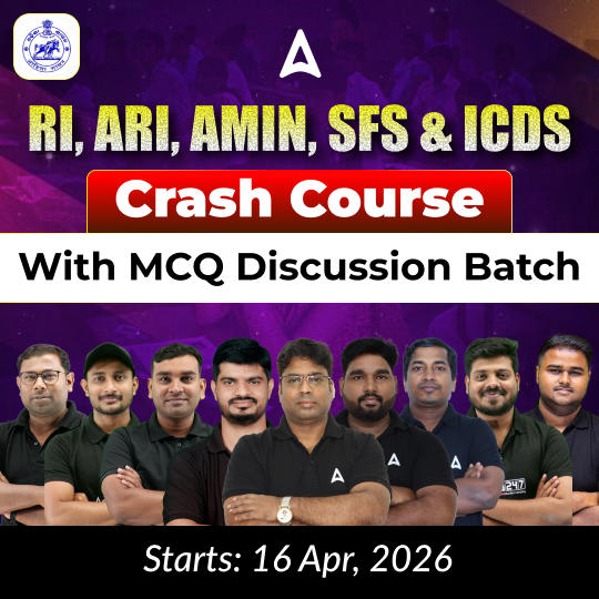 RI, VAW, ARI, JA, AMIN, SFS & ICDS  CRASH COURSE WITH MCQ DISCUSSION BATCH 2026 | Online Live Classes By Adda247