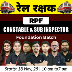 Rail Rakshak - रेल रक्षक RPF Constable And Sub Inspector Foundation Batch with Test Series and Ebook | Hinglish | Online Live Classes by Adda 247