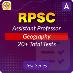 RPSC Assistant Professor Geography Mock Test 2025