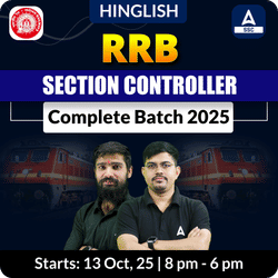 RRB Section Controller 2025 Complete Batch with ebooks for 2025-26 | Hinglish | Online Live Classes By Adda247