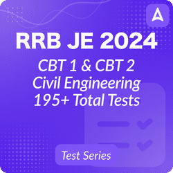 RRB JE Civil Engineering 2024 CBT 1 & CBT 2 Mock Test Series, Complete English Online Test Series 2024 by Adda247