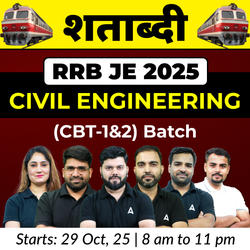 शताब्दी - RRB JE 2025 Civil Engineering (CBT-1&2) Complete Online Batch | Online Live Classes by Adda 247