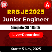RRB Junior Engineer (JE) 2025 | Complete CBT-1 Batch | Telugu + English | Online Classes By Adda247