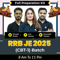 RRB JE 2025 – Full Preparation Kit (Printed Books + Live Class + Recorded Classes) | Hinglish | Online Classes By Adda247