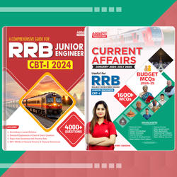 Combo of a Comprehensive Guide for RRB JE | 4000+mcqs + The Current Affairs Jan-July 2024 for RRB JE CBT-1 | 1600+ mcqs(English Printed Edition)