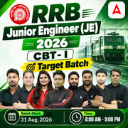 RRB Junior Engineer (JE) 2026 CBT- I - Target Batch | Hinglish | Online Live Classes By Adda247