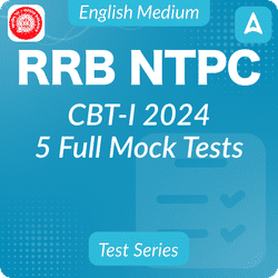 RRB NTPC CBT-I Mock Tests, Complete English Online Test Series 2024