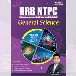 RRB NTPC CBT Stage 1 & 2, 2024-25 General Science | 1600 MCQs (English Printed Edition) by Adda247