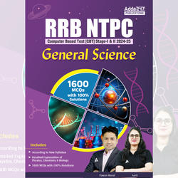 RRB NTPC CBT Stage 1 & 2, 2024-25 General Science | 1600 MCQs (English Printed Edition) by Adda247